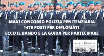 MAXI CONCORSO POLIZIA PENITENZIARIA