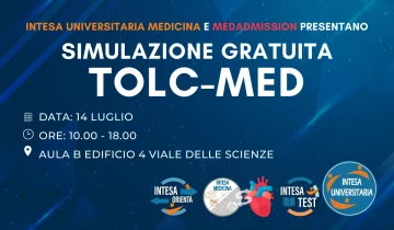 locandina Tolc-Med - Ecco la prima simulazione gratuita del Test di Accesso di Medicina organizzata...