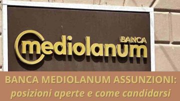 Banca Mediolanum Assunzioni