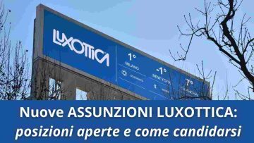 Luxottica Assunzioni