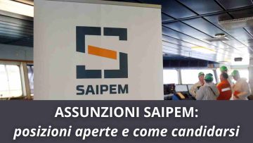 Saipem Assunzioni