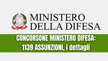 Concorso Ministero difesa