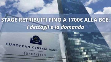 Banca Centrale Europea Stage