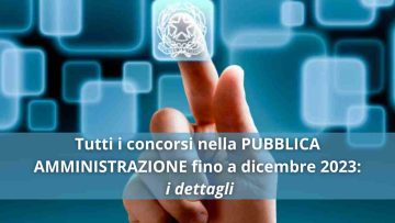 Concorsi Pubblica Aministrazione