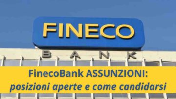 FinecoBank Assunzioni