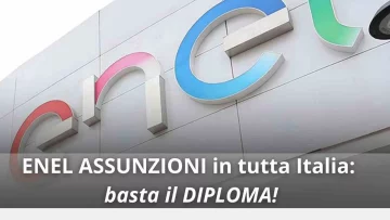 L'azienda Enel offre numerose opportunità di assunzioni in tutta Italia, è richiesto solo il diploma...