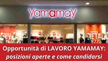 Opportunità lavoro Yamamay