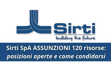 Sirti SpA Assunzioni