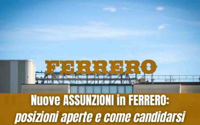 Assunzioni Ferrero