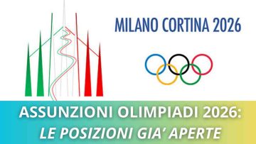 OLIMPIADI 2026 ASSUNZIONI