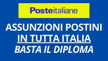 Assunzioni Poste Italiane