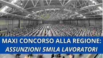 Maxi concorso alla regione