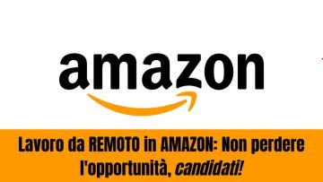 Amazon lavoro da remoto