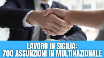 Lavoro in Sicilia assunzioni