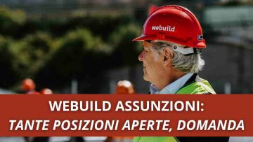 Webuild assunzioni