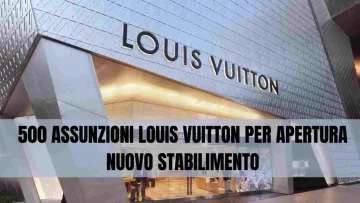 Il noto marchio di moda di lusso Louis Vuitton avvierà un piano di assunzioni di 500 risorse per...