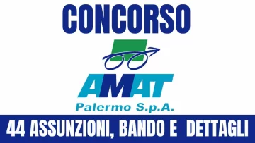 Nuova opportunità di lavoro a Palermo tramite il Concorso all'Amat che prevede 44 assunzioni...
