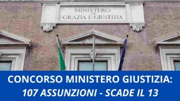 Concorso Ministero Giustizia