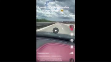 270 km/h in autostrada