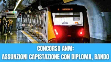 Nuova opportunità di lavoro con il Concorso ANM per le assunzioni di diplomati come capistazione, il...
