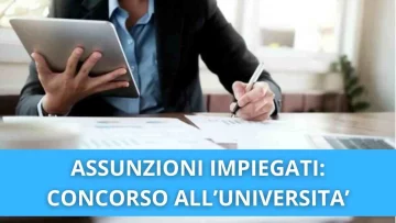 L'Università ha avviato l'iter di assunzioni per diplomati e laureati per ruoli di impiegati tecnici...