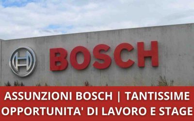 Assunzioni Bosch