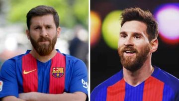 Sosia di Messi e Messi