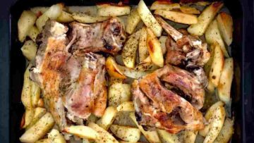 Agnello al forno con patate