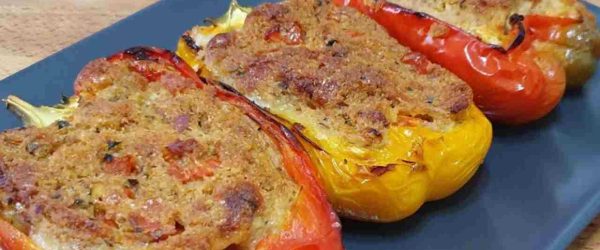 peperoni ripieni al forno