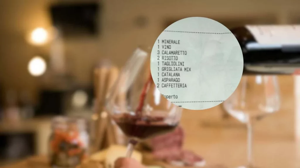 Scontrino pranzo