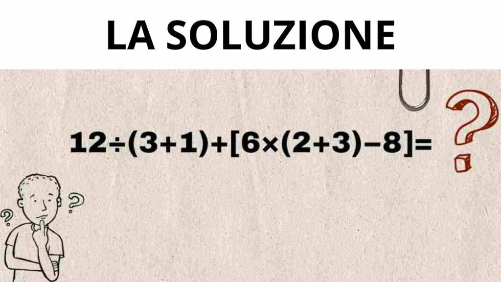 SOLUZIONE ESPRESSIONE