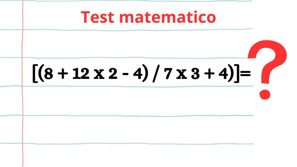 Test matematico