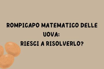 rompicapo matematico delle uova