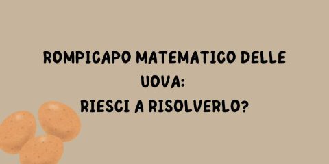 rompicapo matematico delle uova