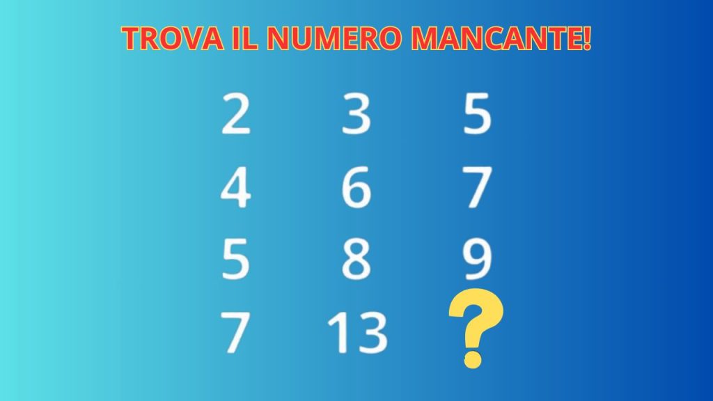 NUMERO MANCANTE