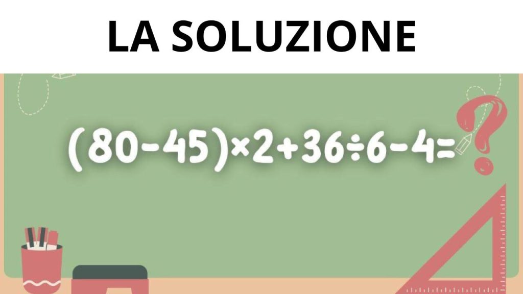 La soluzione