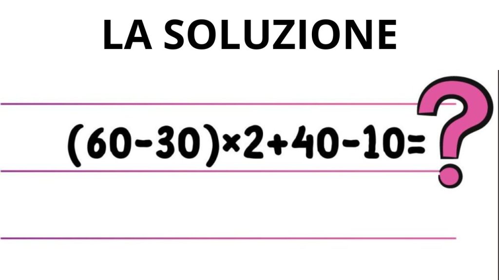 La soluzione