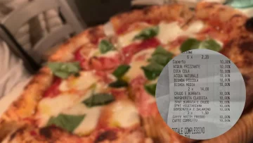 Cenano in pizzeria e poi pubblicano lo scontrino sui social, il prezzo finale ha diviso il web...