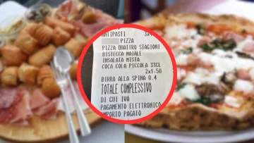 Il resoconto di una turista che pubblica lo scontrino di una cena con grigliata e pizza, in vacanza...