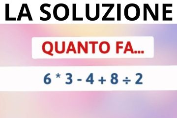 LA SOLUZIONE AL TEST