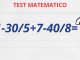 TEST MATEMATICO