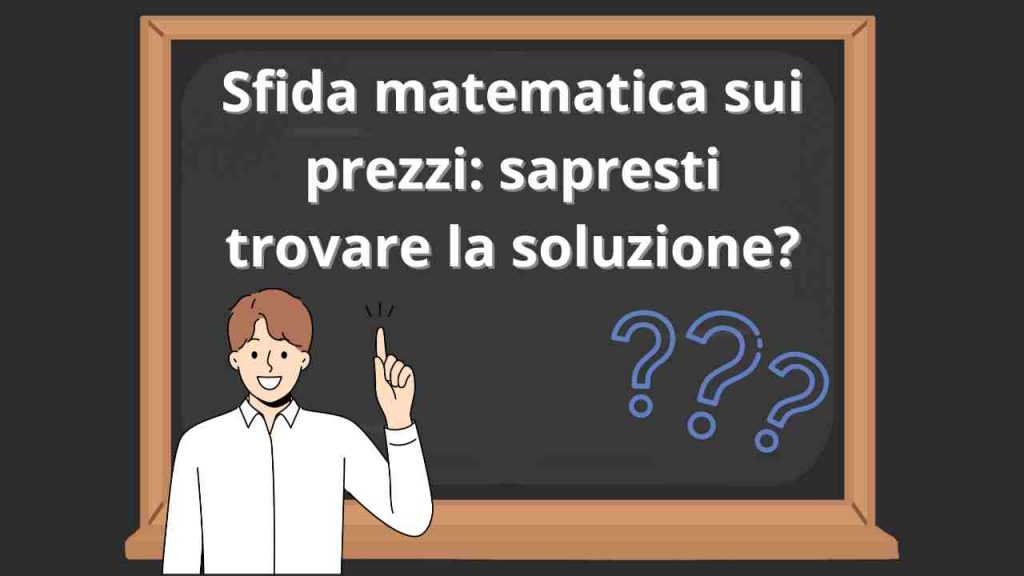 Indovinello sfida matematica