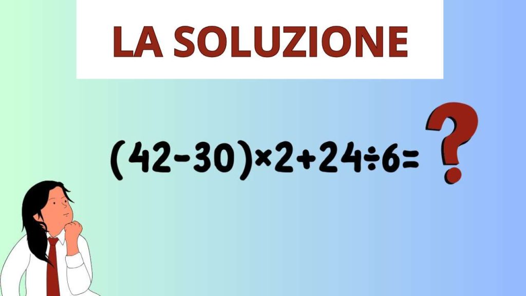 soluzione del test