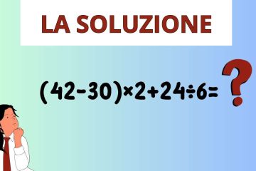 soluzione del test