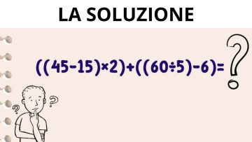 LA SOLUZIONE