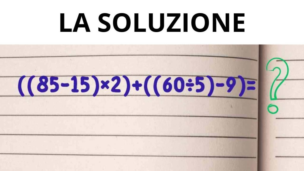 soluzione espressione