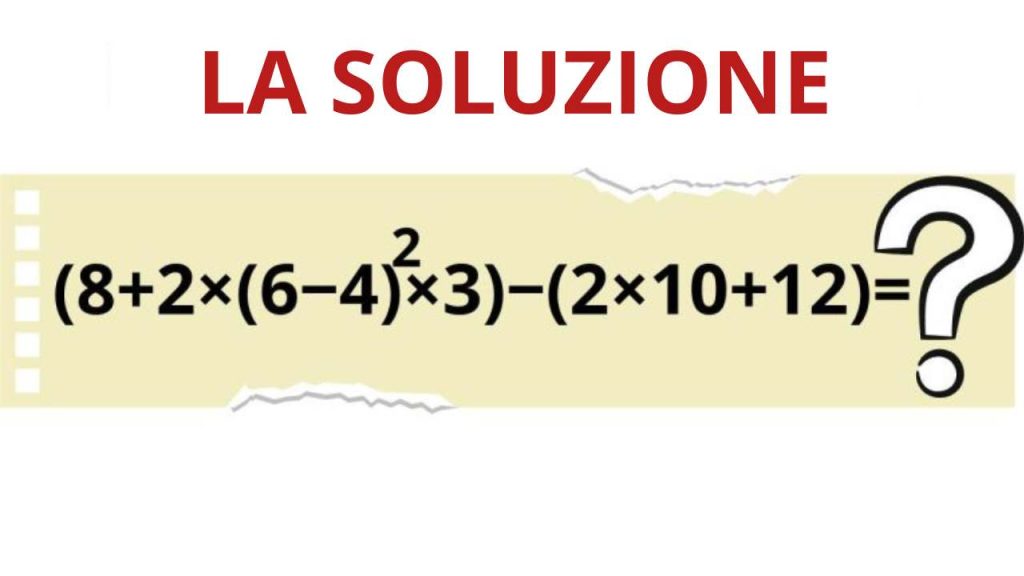 soluzione sfida matematica