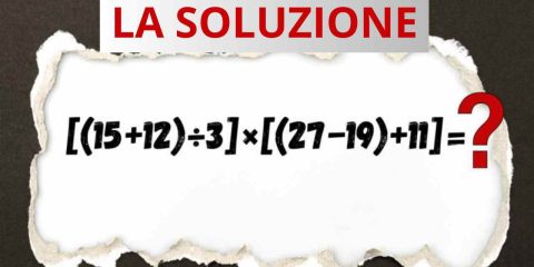 soluzione test matematico