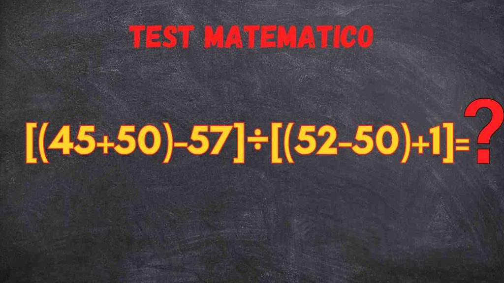 Test matematico