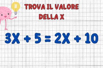 equazione, trova il valore della X